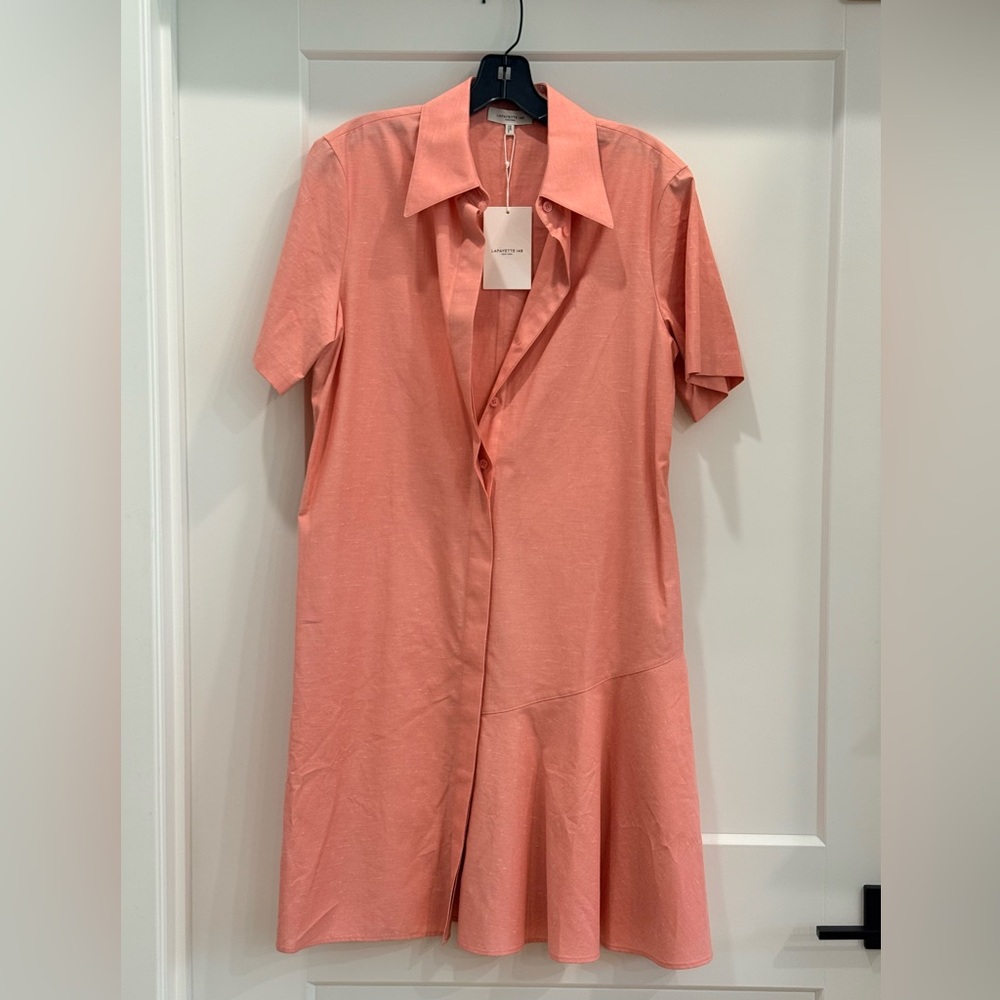 Lafayette 148 New York Asymmetrical Pink Dress